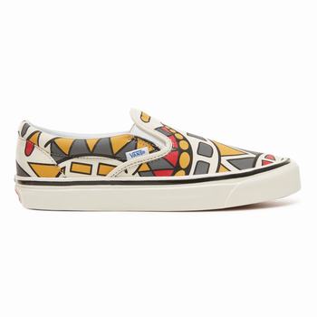 Férfi Vans Anaheim Factory Classic Slip-On 98 Tornacipő VA1687524 Fehér